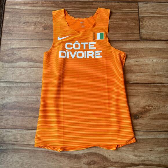 Nike Pro Elite Singlet Men’s Large Cote D'ivoire Track Field Running Made in USA - Picture 1 of 5